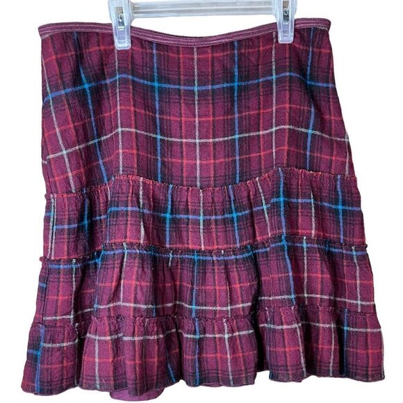 American Eagle Plaid Wool Skirt - Picture 1 of 9